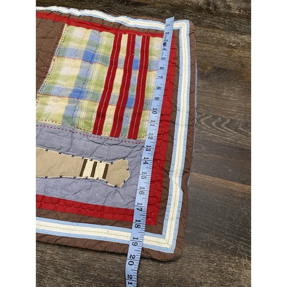Pottery Barn Kids Retro Baseball Quilted Pillow Sham 26
